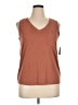 Green Envelope Brown Sleeveless Top Size XL - photo 1