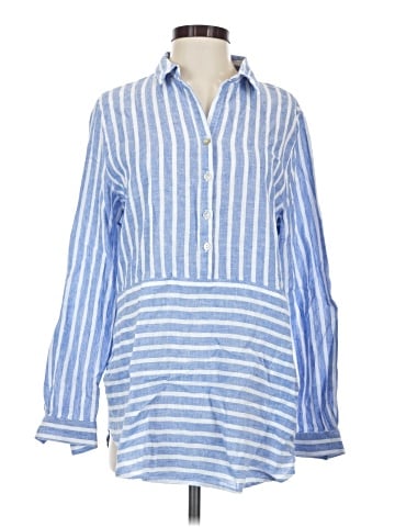 BeachLunchLounge 3/4 Sleeve Button-Down Shirt (view 1)