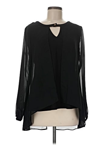 NY Collection Long Sleeve Blouse (view 1)