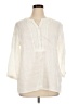 Talbots 100% Linen Ivory 3/4 Sleeve Blouse Size XL - photo 1
