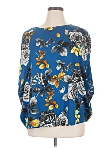 Blue Rain 3/4 Sleeve Blouse (view 1)