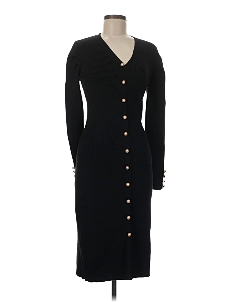 Pre-owned Nanette Lepore Cardigan Sweater In Black