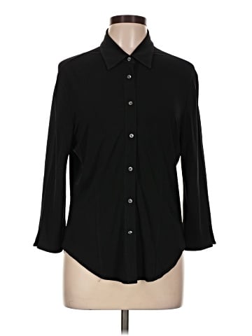 Nicole Miller Collection 3/4 Sleeve Button-Down Shirt (view 1)
