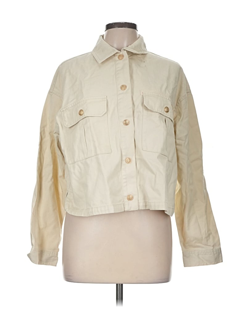 Pre-owned Zara Jacket In Tan