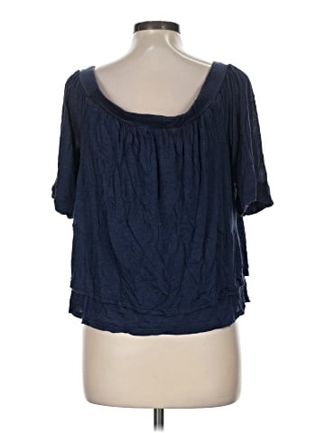 Three Dots Short Sleeve Blouse (view 2)