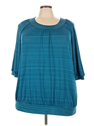 Just My Size 3/4 Sleeve Top (view 1)