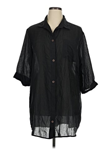 a.n.a. A New Approach 3/4 Sleeve Blouse (view 1)