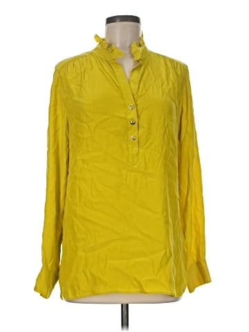 Britt Ryan Long Sleeve Silk Top (view 1)