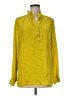 Britt Ryan 100% Silk Yellow Long Sleeve Silk Top Size M - photo 1