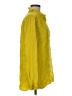 Britt Ryan 100% Silk Yellow Long Sleeve Silk Top Size M - photo 4