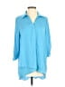 Renuar 100% Polyester Blue 3/4 Sleeve Blouse Size S - photo 1
