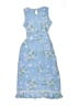 Limited Too 100% Polyester Floral Blue Dress Size 8 - photo 2