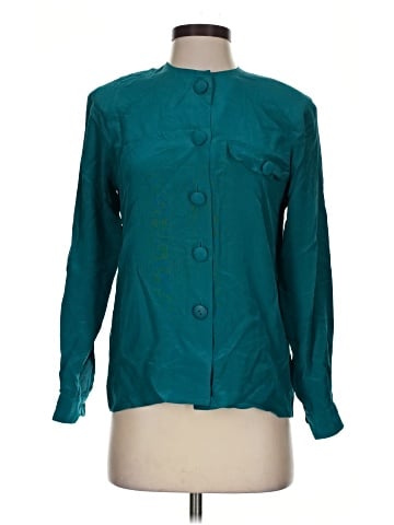 Ann Taylor Long Sleeve Silk Top (view 1)
