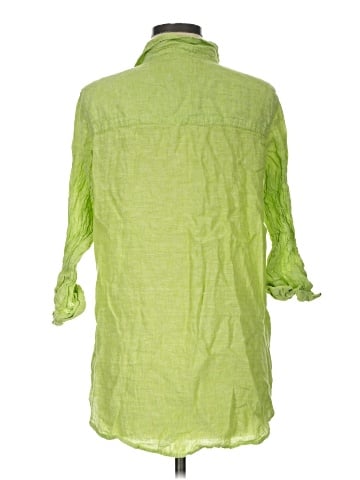Sigrid Olsen 3/4 Sleeve Button-Down Shirt (view 2)