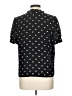 Maison Jules 100% Polyester Hearts Black Short Sleeve Blouse Size L - photo 2