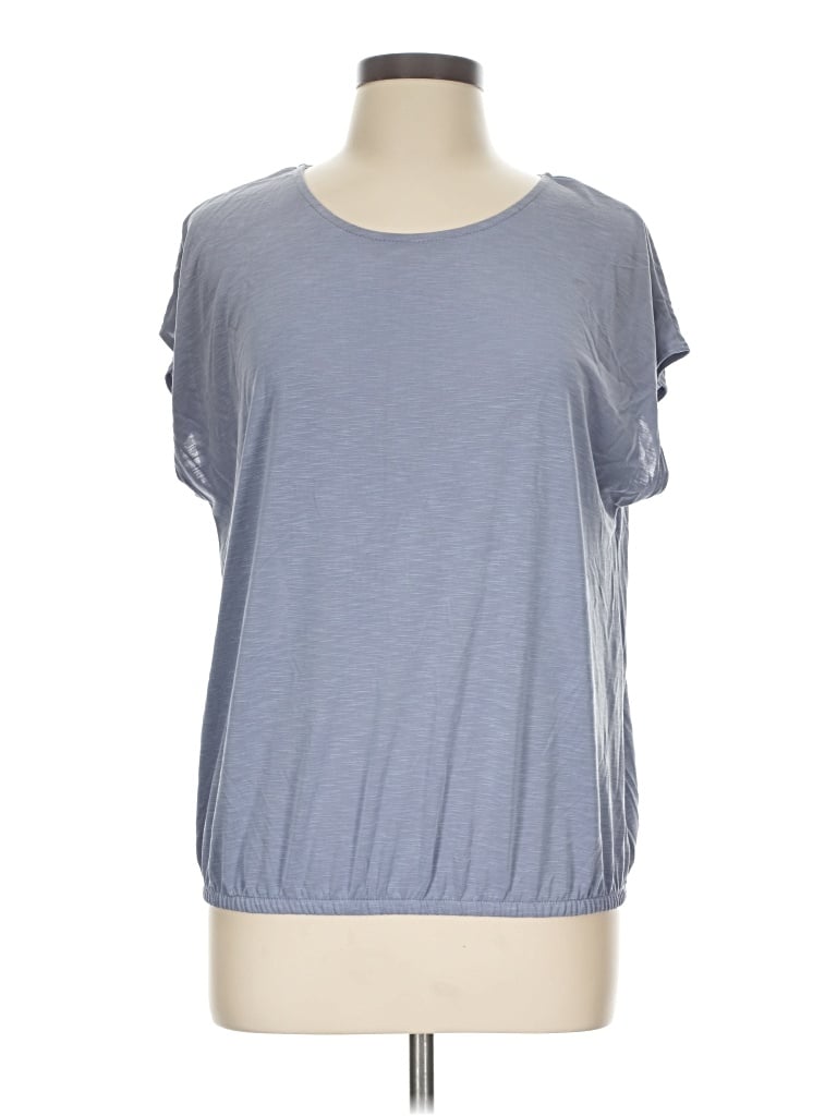 Pre-owned Green Envelope Short Sleeve T-shirt In Blue