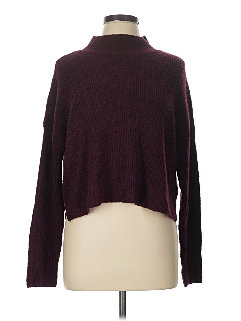 Pre-owned Bp. Turtleneck Sweater In Burgundy