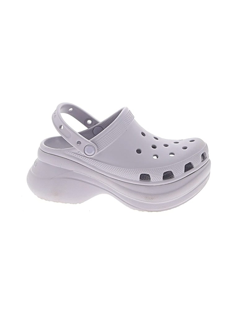 Pre-owned Crocs Mule/clog In Gray