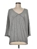 Max Studio Solid Gray 3/4 Sleeve Top Size M - photo 1
