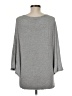 Max Studio Solid Gray 3/4 Sleeve Top Size M - photo 2
