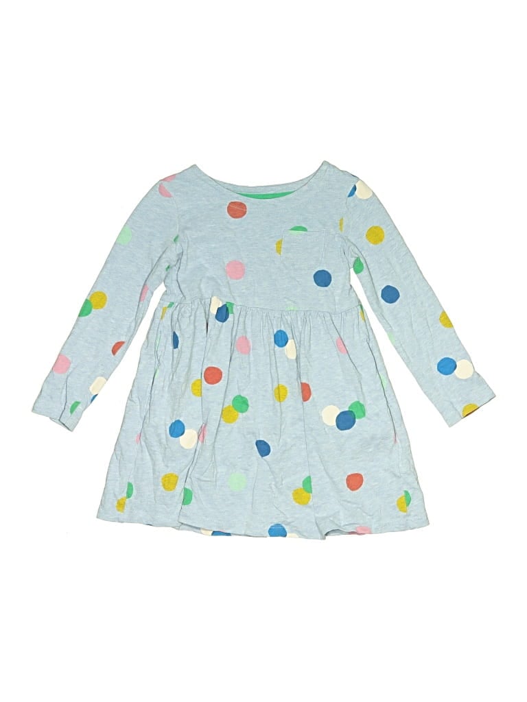 Pre-owned Mini Boden Kids' Dress In Blue