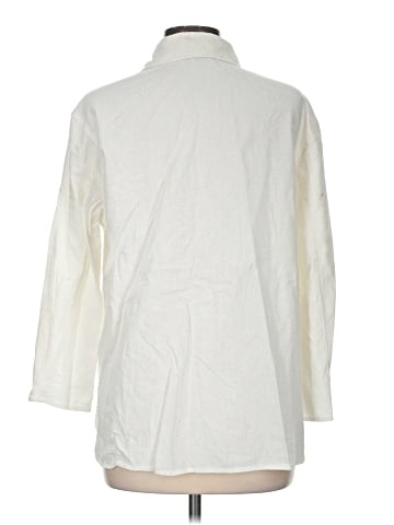 Jones New York 3/4 Sleeve Button-Down Shirt (view 2)