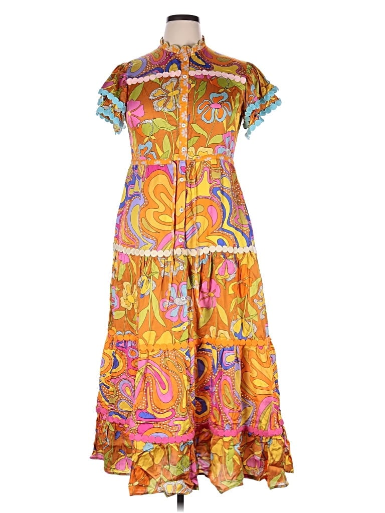 Pre-owned Celia B Casual Dress In Yellow