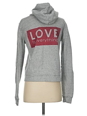 Peace Love World Zip Up Hoodie (view 2)