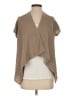 August Silk Brown Cardigan Size S - photo 1