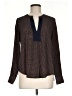 Lila Rose 100% Polyester Brown Long Sleeve Blouse Size M - photo 1