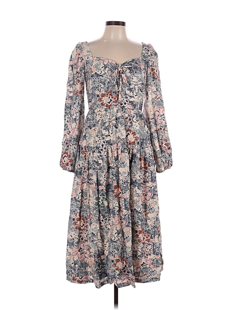 Moon River Casual Dress In Gray
