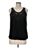 August Silk Black Tank Top Size M - photo 1