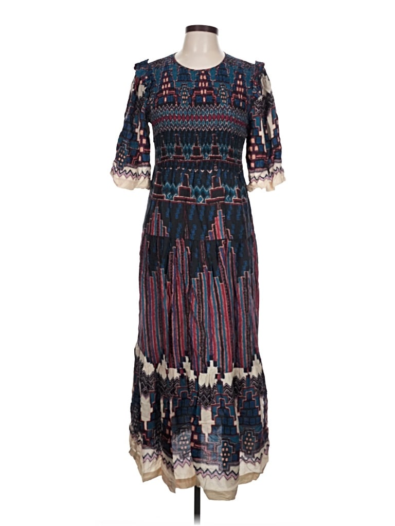 Pre-owned Ba&sh Casual Dress In Blue