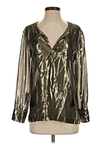 J.Crew Long Sleeve Silk Top (view 1)