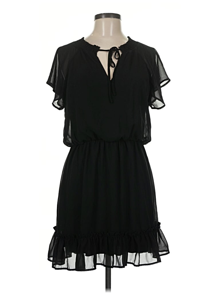 Pre-owned Jun & Ivy Casual Dress In Black