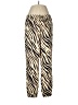 Express 100% Polyester Animal Print Ivory Casual Pants Size M - photo 1