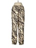 Express 100% Polyester Animal Print Ivory Casual Pants Size M - photo 2