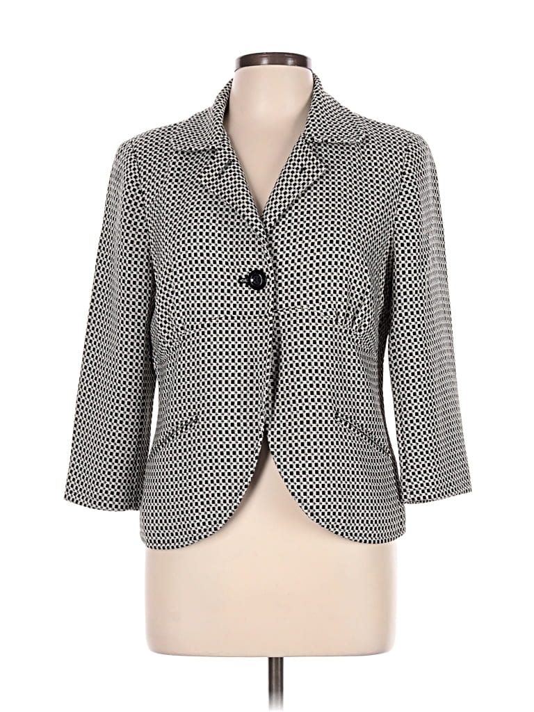 Pre-owned Worthington Blazer Jacket In Gray