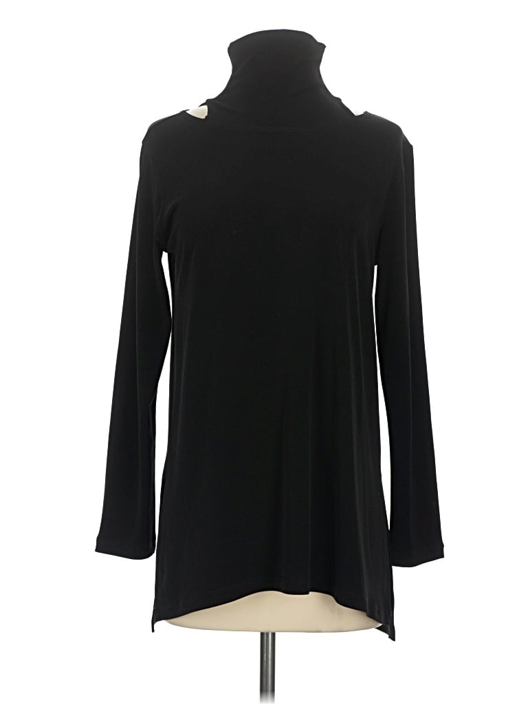 Pre-owned Clara Sun Woo Long Sleeve Turtleneck In Black