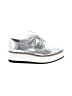 Steve Madden 100% Polyurethane Metallic Silver Flats Size 5 1/2 - photo 1