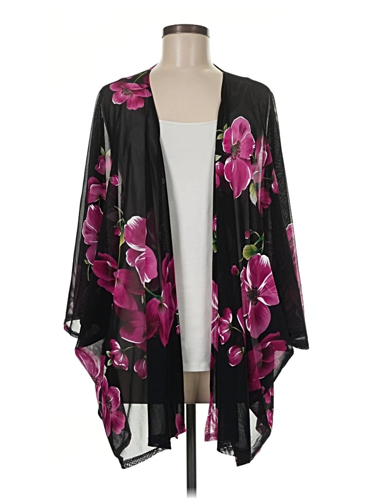 Pre-owned Emerald Kimono In Black