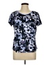 St. John's Bay 100% Polyester Floral Blue Active T-Shirt Size L - photo 1