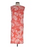 Basic Editions Print Orange Casual Dress Size S - photo 2