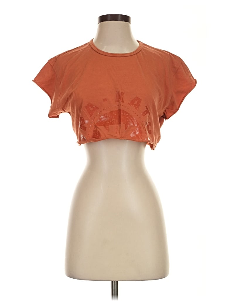 Pre-owned Gymshark Short Sleeve T-shirt In Orange