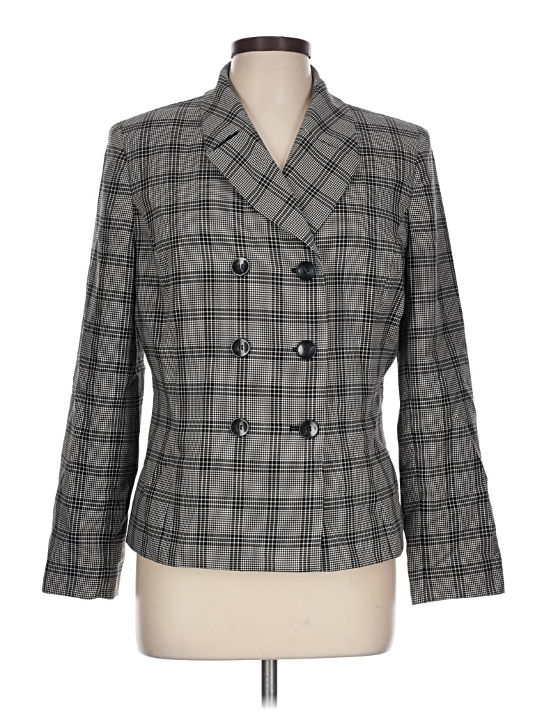 Pre-owned Le Suit Blazer Jacket In Gray