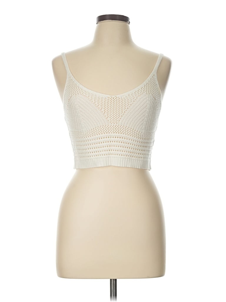 Pre-owned Almost Famous Sleeveless Blouse In Ivory