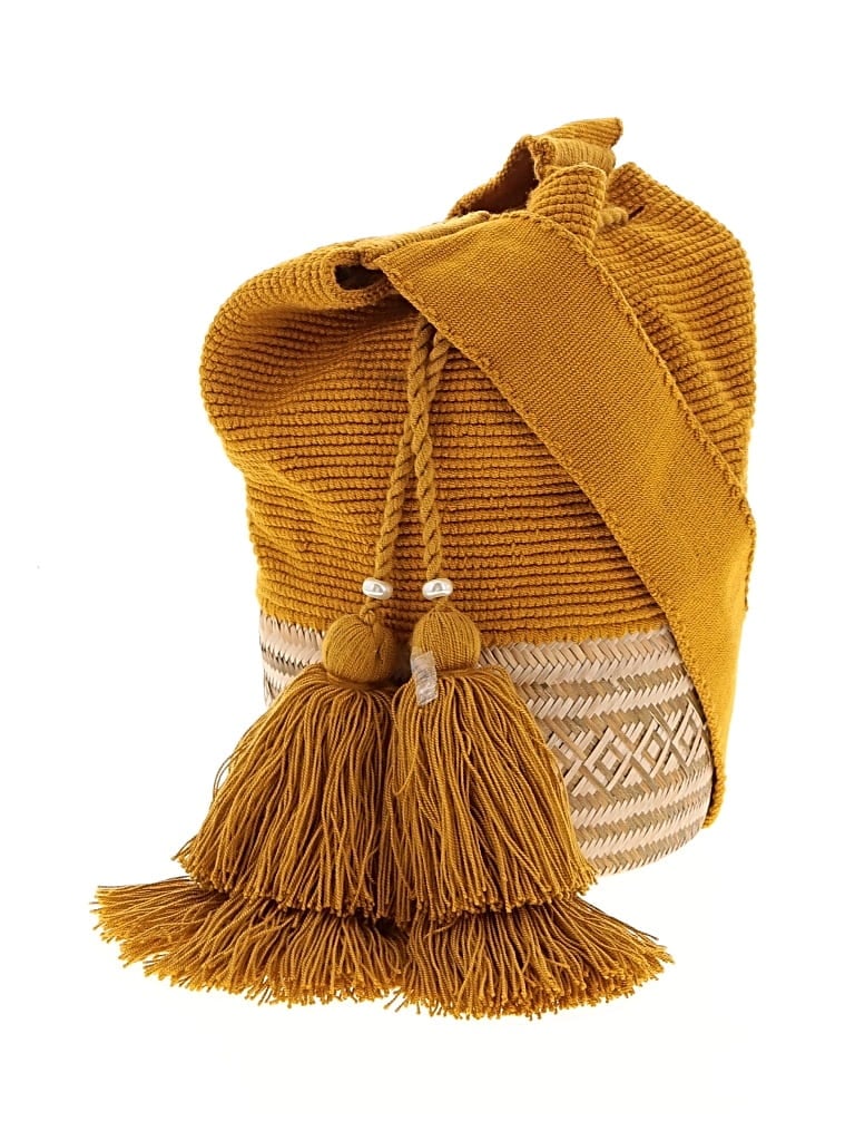Pre-owned Unbranded Bucket Bag In Yellow