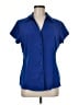 Cato Blue Short Sleeve Blouse Size M - photo 1