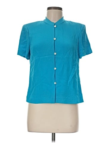 Cynthia Howie for Maggy Boutique Short Sleeve Silk Top (view 1)