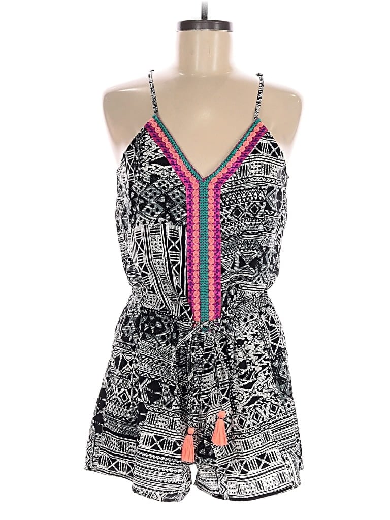 Pre-owned Blue Island Romper In Gray